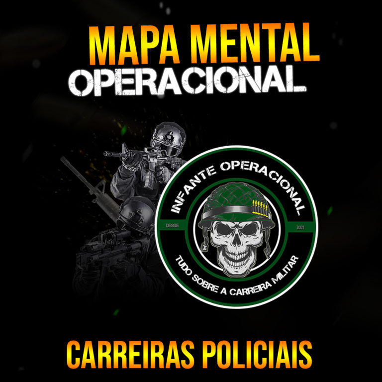 mapa mental carreiras policiais